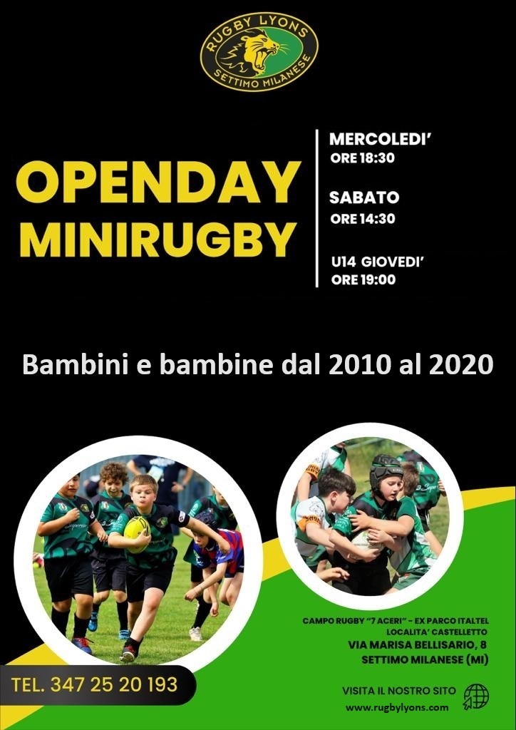 Open Day Mini Rugby